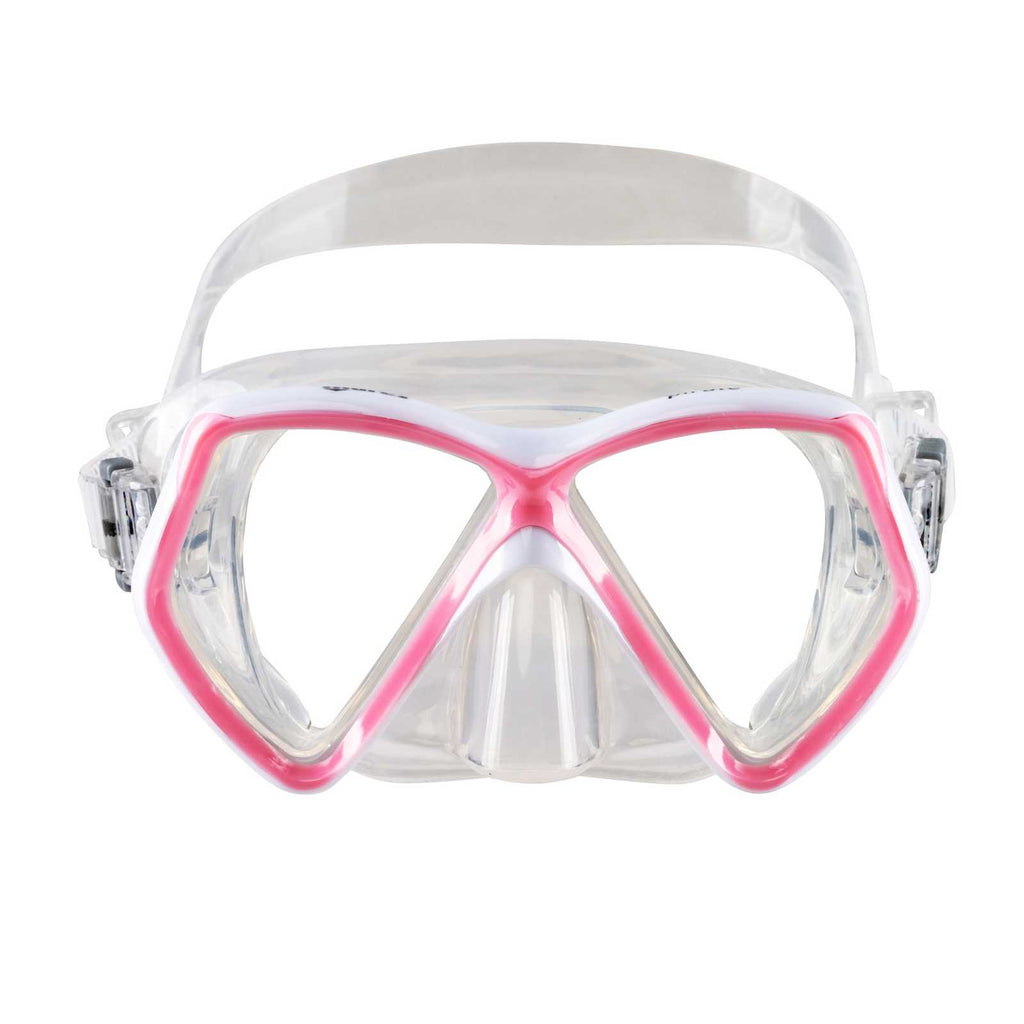 Maschera da snorkeling Pirate Bambini Rosa-Bianco-Trasparente 8-14 anni Mares 411321SCPKWCL