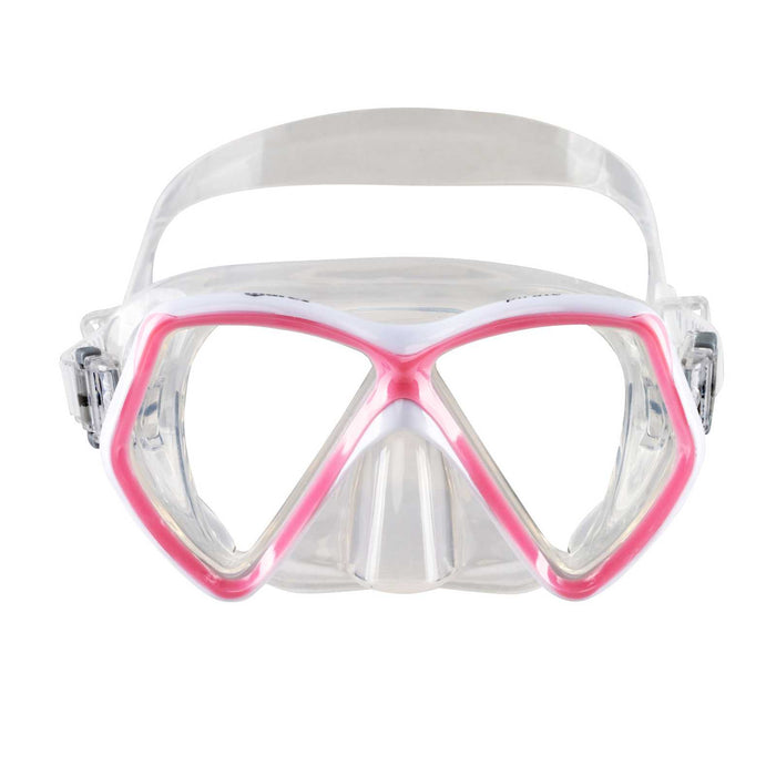Maschera da snorkeling Pirate Bambini Rosa-Bianco-Trasparente 8-14 anni Mares 411321SCPKWCL
