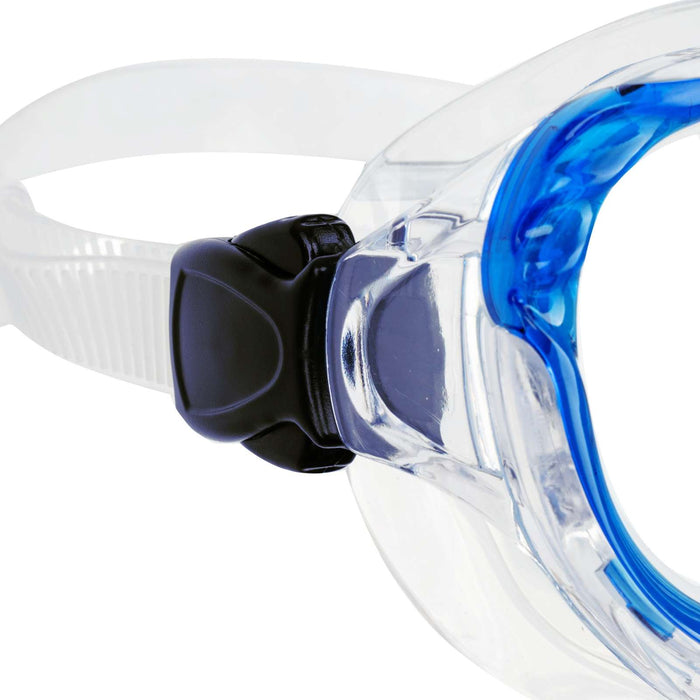 Maschera da snorkeling Sharky Bambini Reflex-Blu-Trasparente 4-7 anni Mares 411322BXRBLCL