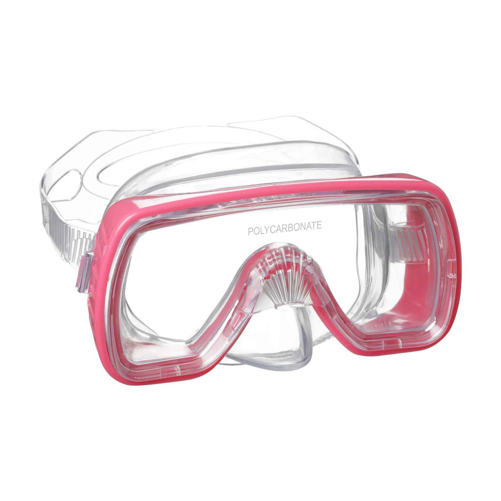Maschera snorkeling Caribe Kids rosa 4-7 anni Mares 411327PK