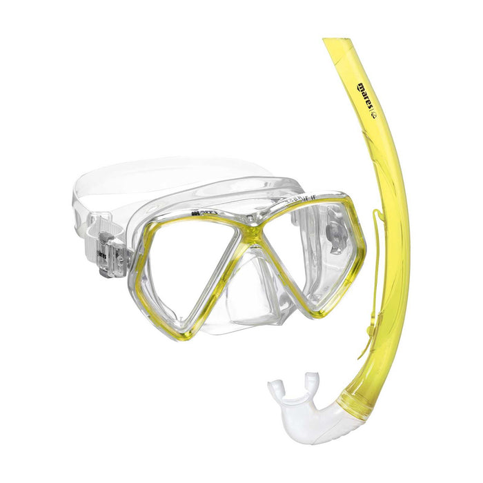 Set snorkeling Zephir Bambini Reflex-Giallo-Trasparente 8-14 anni Mares 411730GURYLCL
