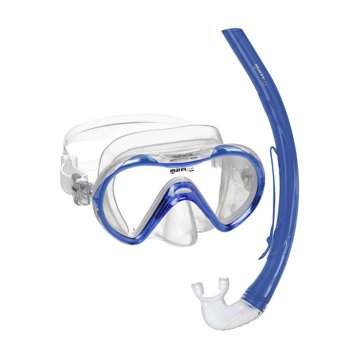 Kit de snorkeling Seahorse Enfants Reflex-Bleu-Transparent 8-14 ans Mares 411749GURBLCL