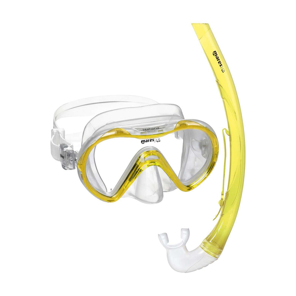 Snorkeling Combo Seahorse Kids Reflex Yellow-Clear 8-14 Years Mares 411749GURYLCL