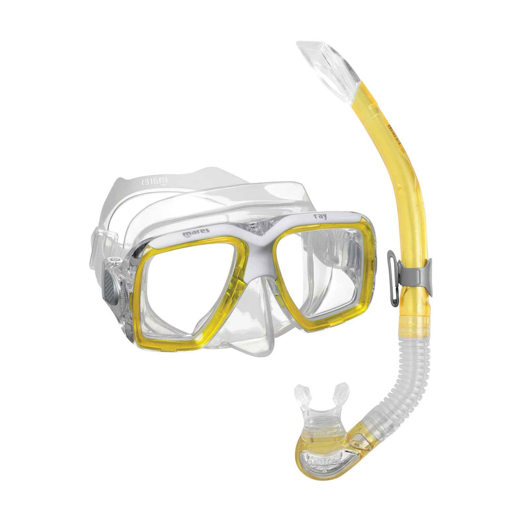 Set snorkeling Ray Giallo-Bianco-Trasparente Mares 411759SFYLWCL
