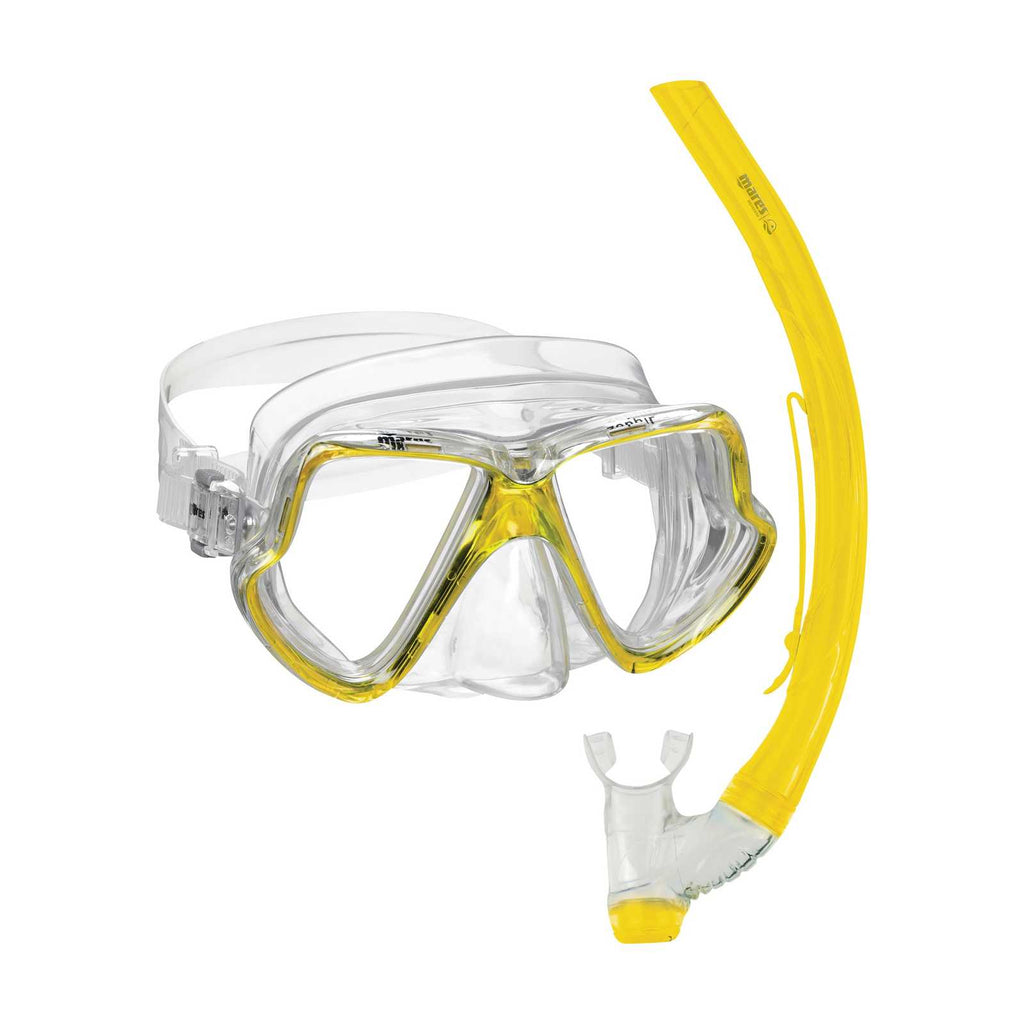 Set snorkeling Zephir Reflex-Giallo-Trasparente Mares 411769GURYLCL