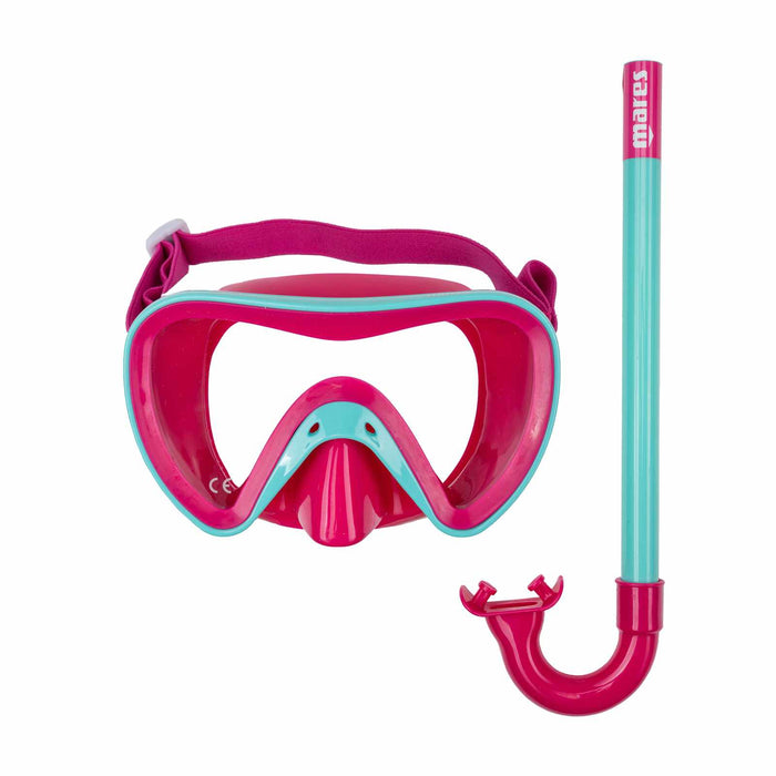 Snorkeling Combo Turtle Kids Aqua-Pink Mares 411778AQPK
