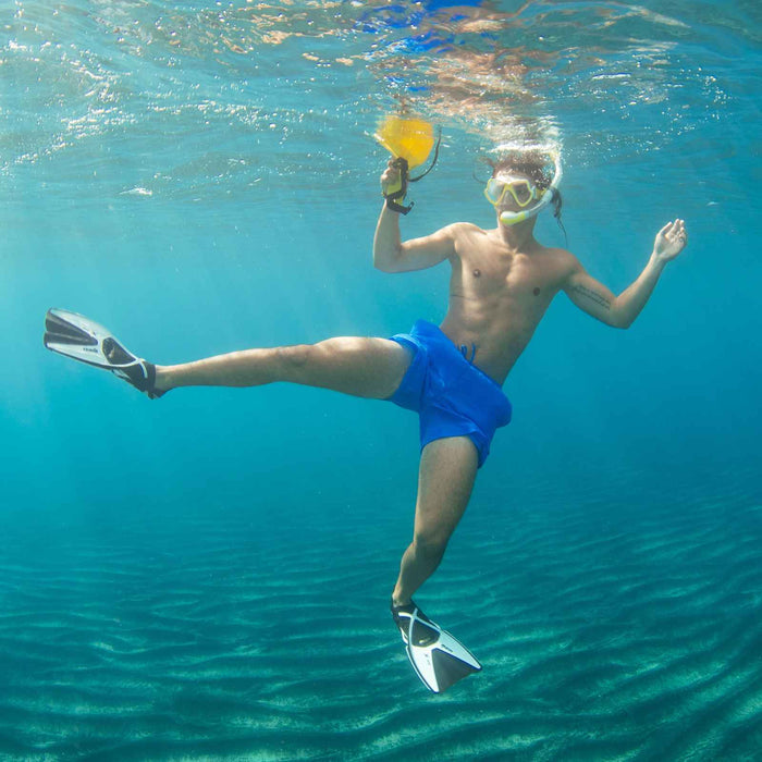 Snorkeling Combo Wahoo Neon Yellow-White-Clear Mares 411779BBYLWCL