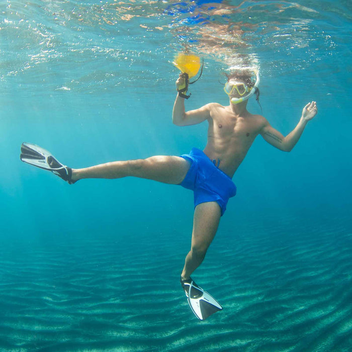 Combo de snorkel Wahoo Neón Amarillo-Blanco-Transparente Mares 411779SFYLWCL