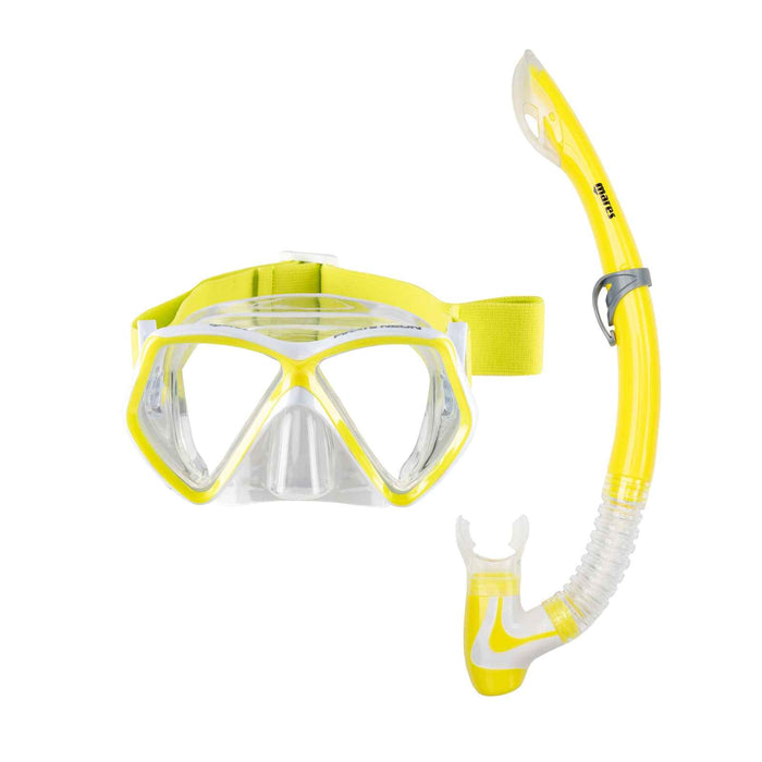 Combo de snorkeling Pirate Neon Enfants Jaune-Blanc-Transparent 8-14 ans Mares 411788BBYLWCL