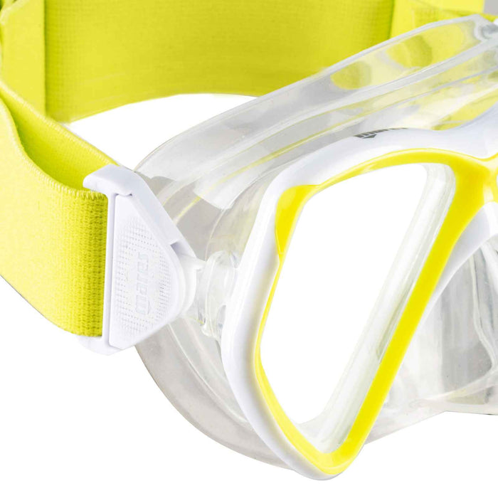 Combo de snorkeling Pirate Neon Enfants Jaune-Blanc-Transparent 8-14 ans Mares 411788BBYLWCL
