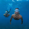 Combo de snorkel Ridley Azul-Blanco-Transparente Mares 411793SFBLWCL