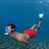 Combo de snorkel Ridley Azul-Blanco-Transparente Mares 411793SFBLWCL