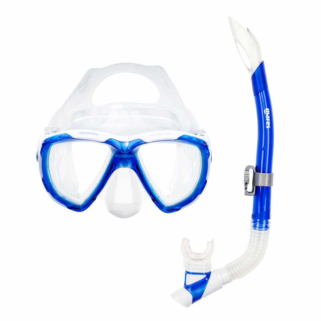 Kit de snorkeling Trygon Enfants Bleu-Blanc-Transparent 8-14 ans Mares 411794BLWCL