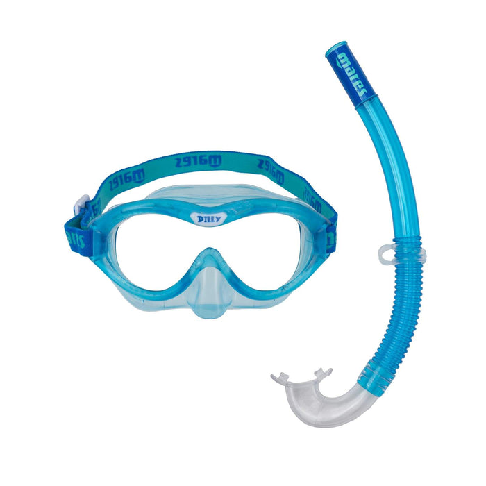 Combo de snorkel Dilly Niños Azul-Aqua 4-7 años Mares 411795GUBLAQ