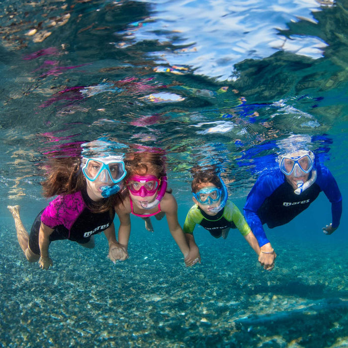 Combo de snorkel Dilly Niños Azul-Aqua 4-7 años Mares 411795GUBLAQ