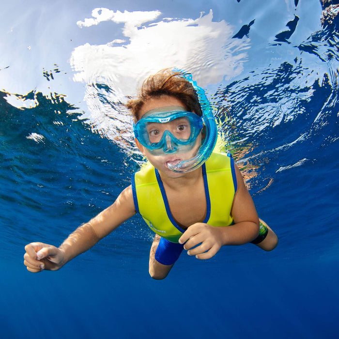 Combo de snorkel Dilly Niños Azul-Aqua 4-7 años Mares 411795GUBLAQ