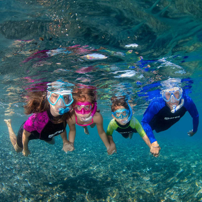 Set snorkeling Dilly Bambini Giallo-Rosa 4-7 anni Mares 411795GUYLPK