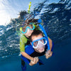 Set snorkeling Keewee Blu-Bianco-Trasparente Mares 411810SFBLWCL