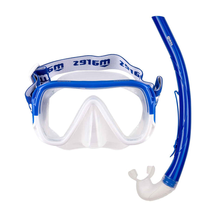 Set snorkeling Keewee Blu-Bianco-Trasparente Mares 411810SFBLWCL
