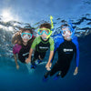 Set snorkeling Keewee Blu-Bianco-Trasparente Mares 411810SFBLWCL