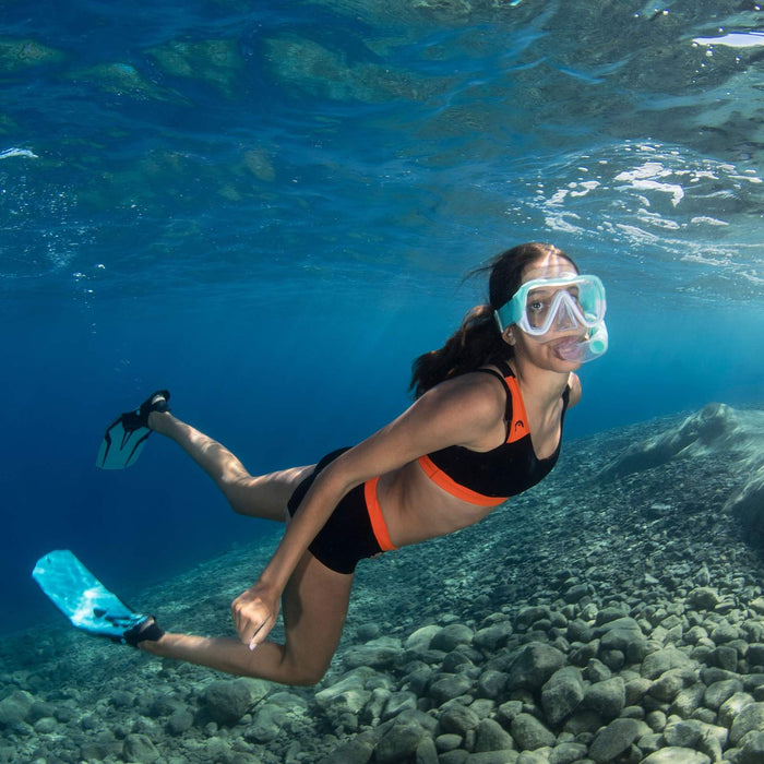Set snorkeling Keewee Acqua-Bianco-Trasparente Mares 411810SFMTWCL