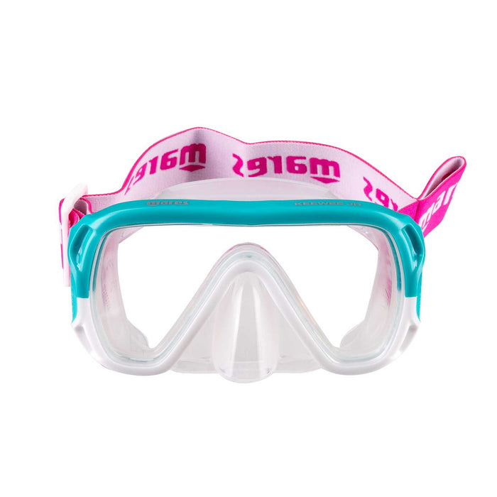 Snorkeling Combo Keewee Kids Aqua-White-Clear 8-14 Years Mares 411811SFAQWCL