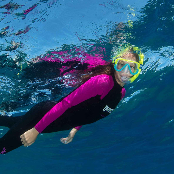 Set snorkeling Keewee Bambini Giallo-Acqua-Trasparente 8-14 anni Mares 411811SFYLACL
