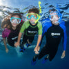Set snorkeling Keewee Bambini Giallo-Acqua-Trasparente 8-14 anni Mares 411811SFYLACL