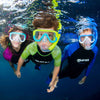 Set snorkeling Keewee Bambini Giallo-Acqua-Trasparente 8-14 anni Mares 411811SFYLACL