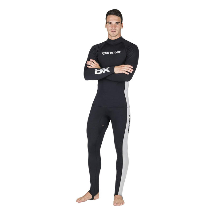 Camiseta interior capa base negro-blanco M Mares 412173M