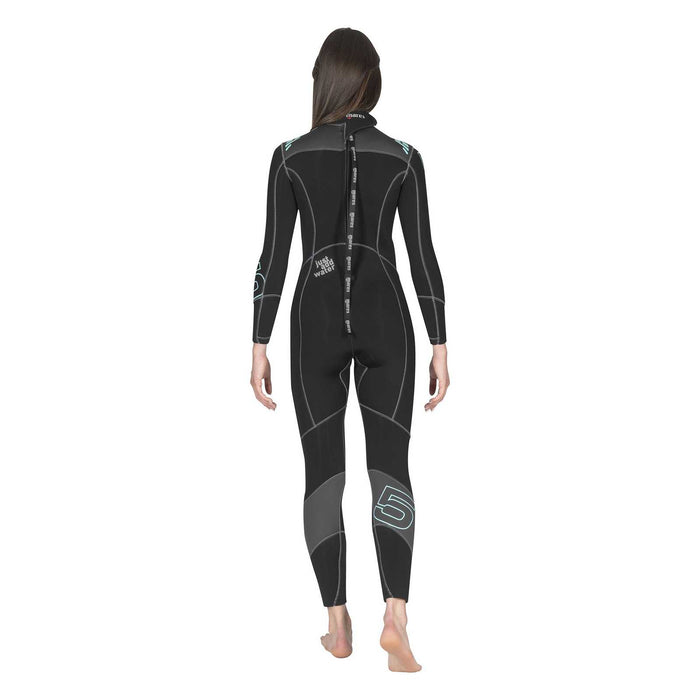 Combinaison intégrale Evolution Femme 5 mm Noir-Bleu clair Taille 3-M Mares 412177S3