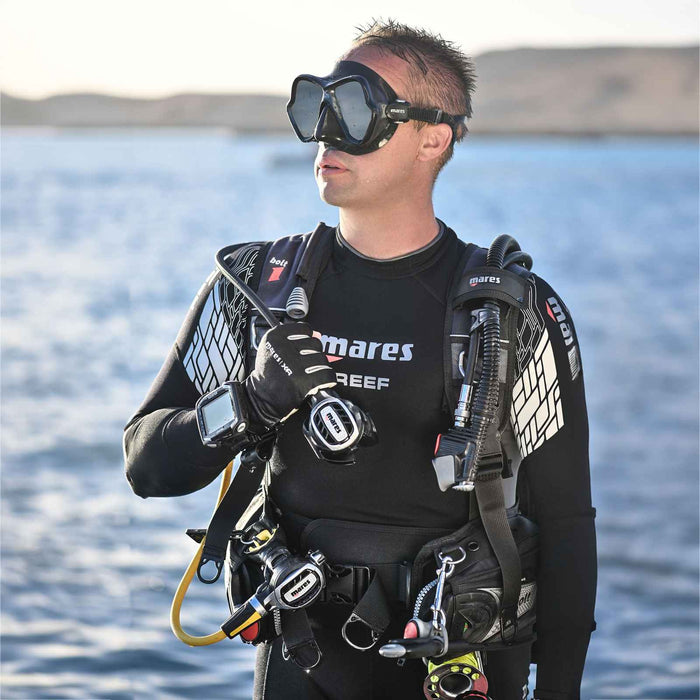 Full Wetsuit Reef Man 3mm Black-Grey-White Size 4-ML Mares 412382S4