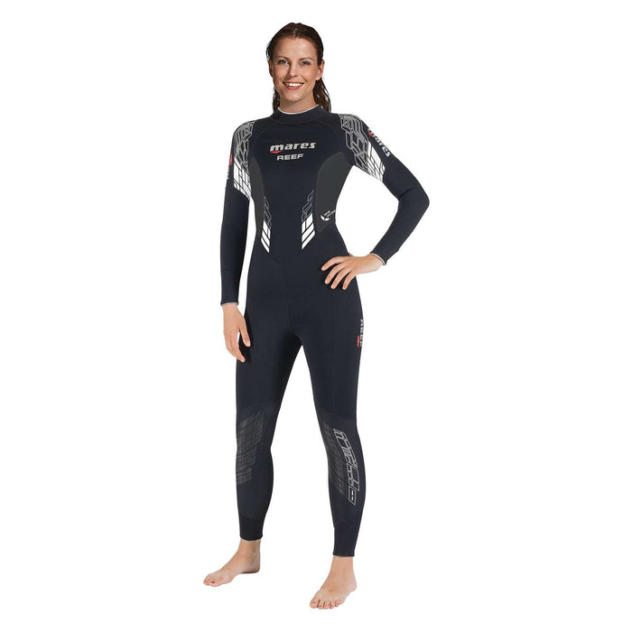 Combinaison intégrale Reef femme 3 mm noir-gris-blanc taille 3-M Mares 412383S3