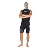 Sottotuta da immersione Ultraskin smanicato con cappuccio Uomo Nero-Grigio M Mares 412391-M