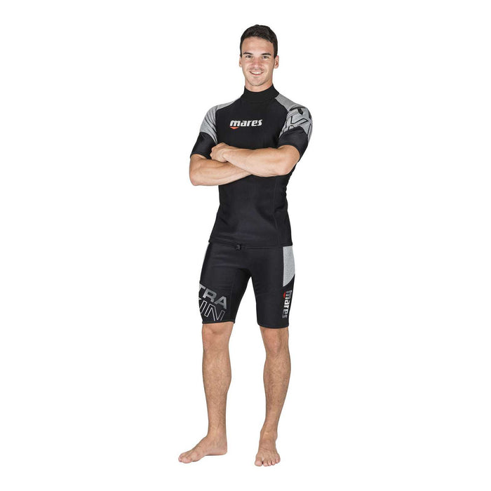 Sottotuta da immersione Ultraskin a maniche corte Uomo Nero-Grigio S Mares 412393S