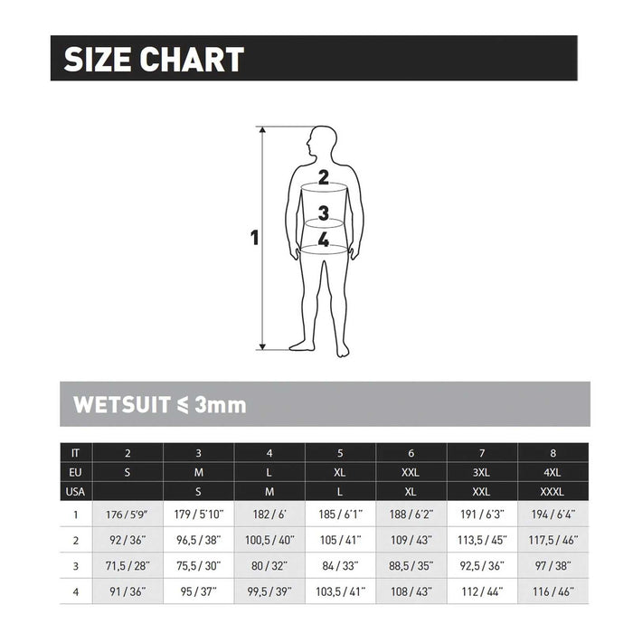 Diving Undersuit Ultraskin Steamer Man Black-Grey XXL Mares 412394XXL