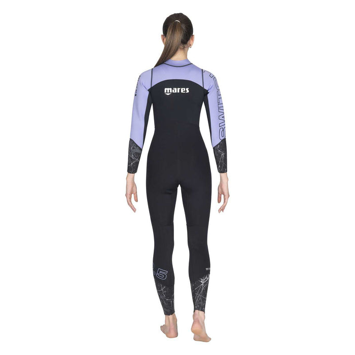 Combinaison intégrale Switch Femme 2,5 mm Noir-Lilas Taille 4-ML Mares 412429S4