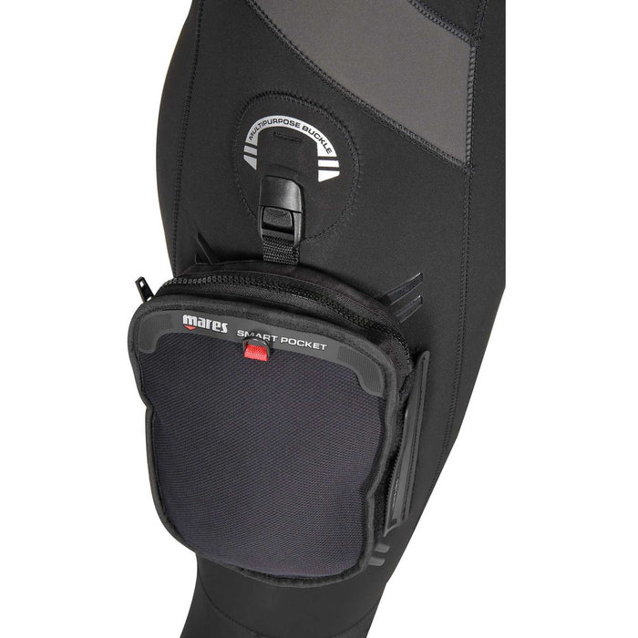 Full Wetsuit Flexa Man 8-6mm Black-Grey XL-Long Mares 4124316L
