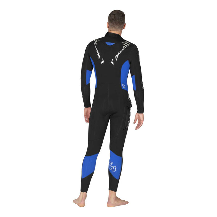 Muta intera Flexa Uomo 5-4mm Nero-Blu M-Extra Larga Mares 4124333W