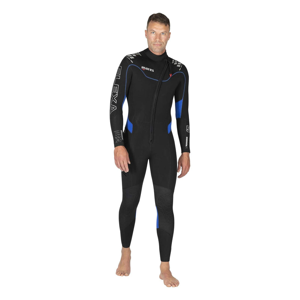Full Wetsuit Flexa Man 5-4mm Black-Blue ML-Double-Wide Mares 4124334W