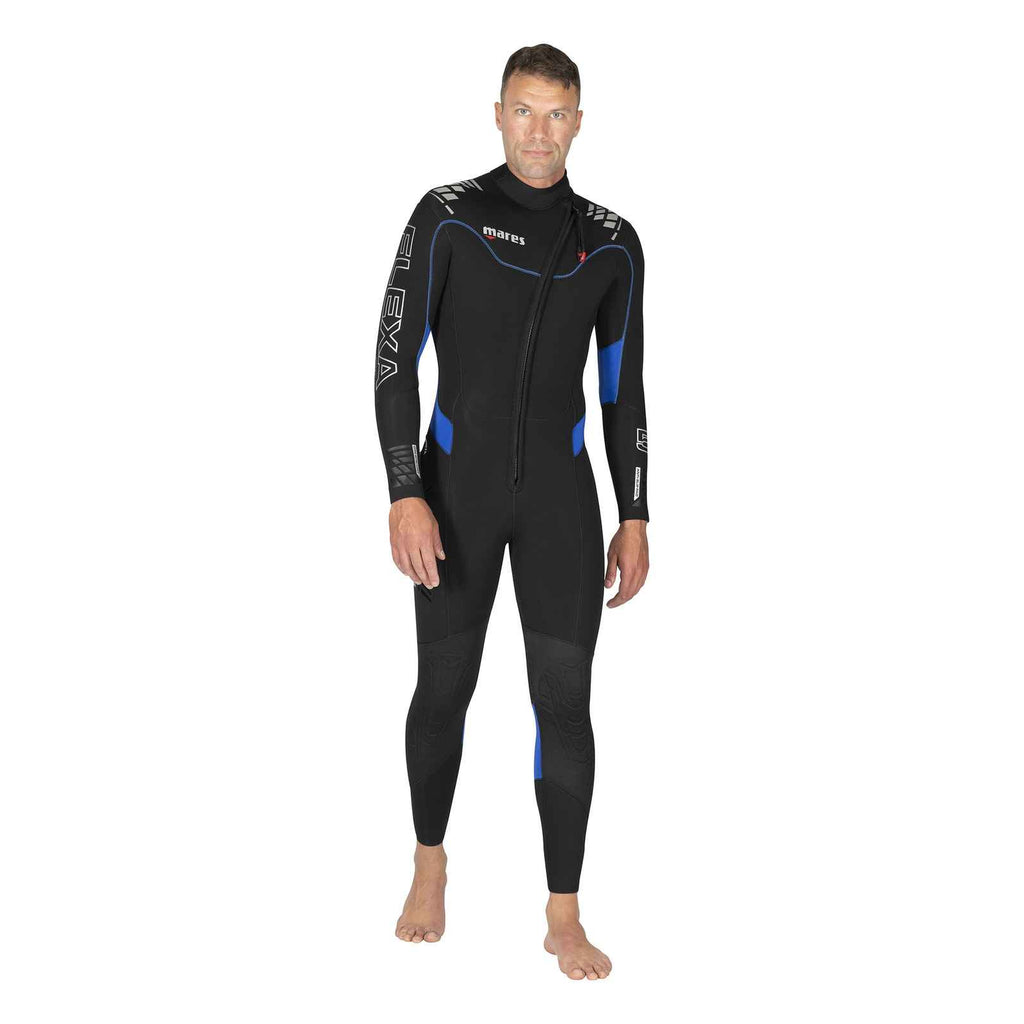 Combinaison intégrale Flexa Homme 5-4 mm Noir-Bleu Taille 7 - XXL Mares 412433S7