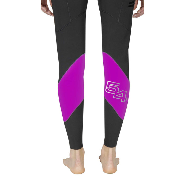 Full Wetsuit Flexa Woman 5-4mm Black-Purple M-Double-Wide Mares 4124343W