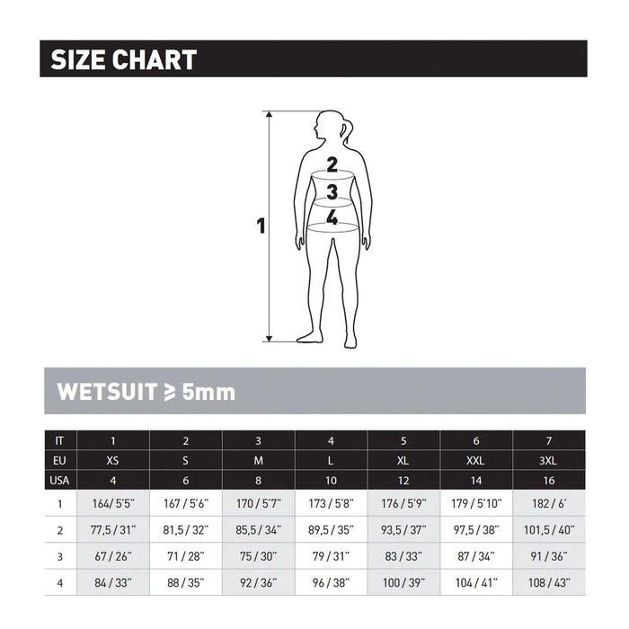 Full Wetsuit Flexa Woman 5-4mm Black-Purple M-Double-Wide Mares 4124343W