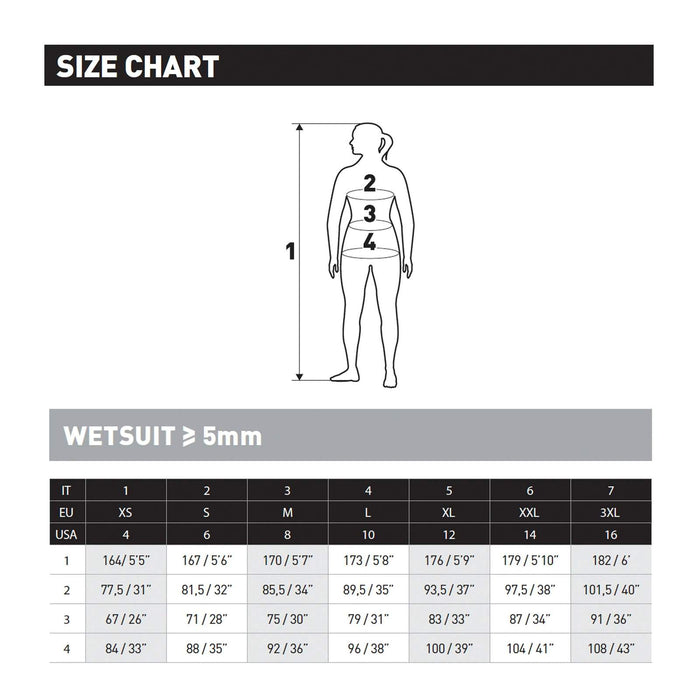 Full Wetsuit Flexa Woman 5-4mm Black-Purple Size 2-S Mares 412434S2