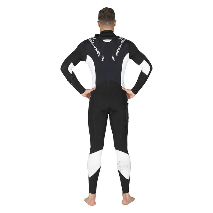 Combinaison intégrale Flexa Homme 3-2 mm Noir-Blanc Taille 7-XXL Mares 412435S7
