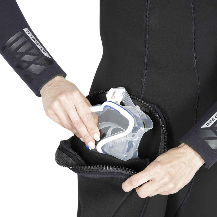 Full Wetsuit Pro Therm Woman 8-7mm Black Size 4-ML Mares 412438S4