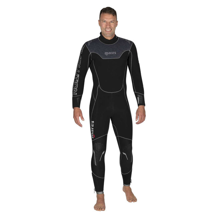 Muta intera Evolution Uomo 7 mm Nero-Grigio M-Extra-Largo Mares 4124393W