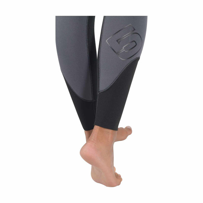 Combinaison intégrale Dual Femme 5 mm Noir-Gris Taille 1-XS Mares 412444BKS1