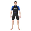 Combinaison shorty de snorkeling Manta Homme Noir-Bleu Taille 1 Mares 412458S1