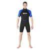 Combinaison shorty de snorkeling Manta Homme Noir-Bleu Taille 3 Mares 412458S3